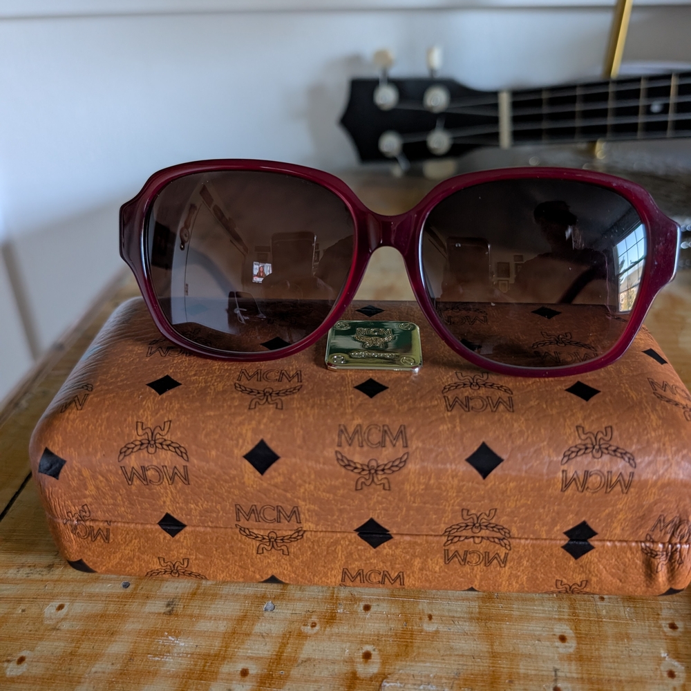 NWT Authentic MCM Bordeaux Rectangular Ladies Dar… - image 10